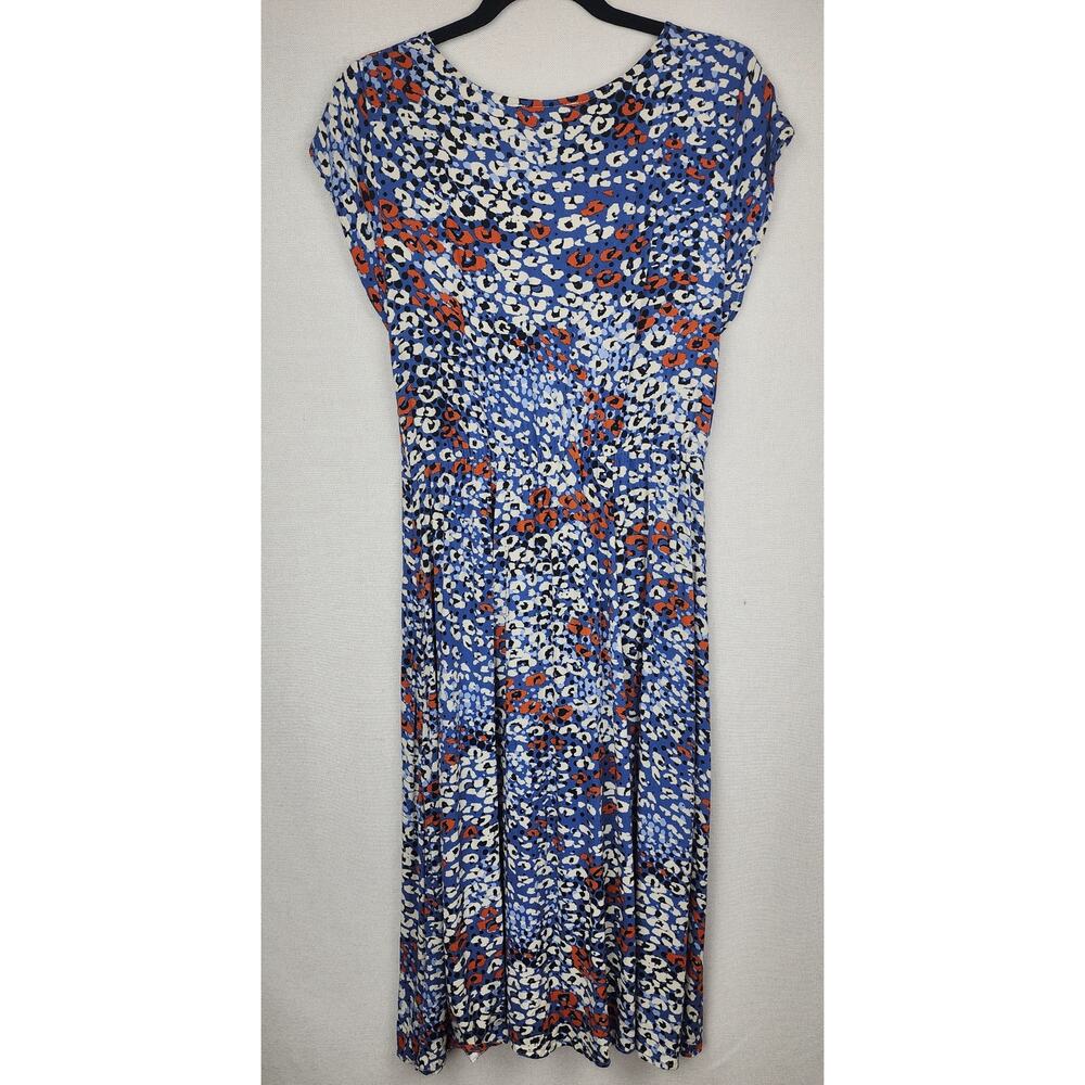 Cupshe dress Womens L cutout knot Lepard Print Beachy keyhole flowy fairycore - Picture 8 of 13